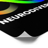 Omarm Neurodiversiteit Autisme Adhd Asd Oneindighe Poster (Hoek)