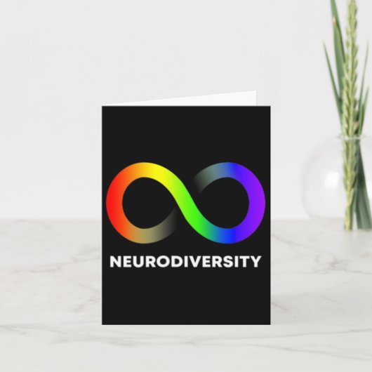 Omarm neurodiversiteit Autisme ADHD ASS Infinity R Kaart (Voorkant)