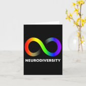 Omarm neurodiversiteit Autisme ADHD ASS Infinity R Kaart (Gele Bloem)