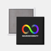 Omarm neurodiversiteit Autisme ADHD ASS Infinity R Magneet (Voorkant / Achterkant)