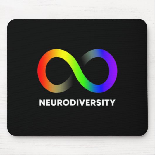 Omarm neurodiversiteit Autisme ADHD ASS Infinity R Muismat (Voorkant)