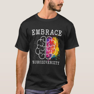 Omarm Neurodiversiteit Autisme ADHD ASS Regenbooga T-shirt