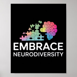 Omarm Neurodiversiteit Autisme Adhd Inclusie Menta Poster