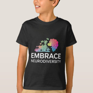 Omarm Neurodiversiteit Autisme Adhd Inclusie Menta T-shirt