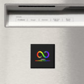 Omarm Neurodiversiteit Autisme Asd Adhd Regenboog  Magneet (Insitu (Vaatwasser))