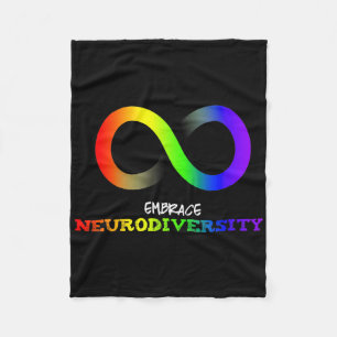 Omarm Neurodiversiteit Autisme ASS ADHD Regenboog Fleece Deken