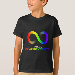Omarm Neurodiversiteit Autisme ASS ADHD Regenboog  T-shirt