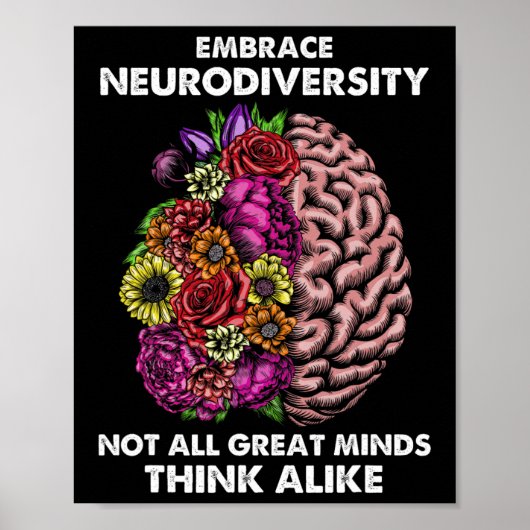 Omarm Neurodiversiteit Autisme Bewustzijn Adhd Spe Poster (Voorkant)