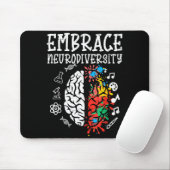 Omarm Neurodiversiteit Autisme Bewustzijn ASD Mann Muismat (Met muis)