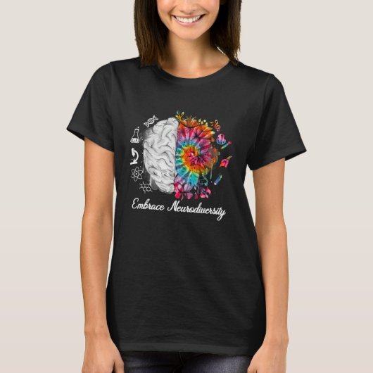 Omarm Neurodiversiteit Autisme Bewustzijn ASD Mann T-shirt (Voorkant)
