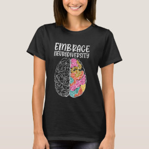 Omarm Neurodiversiteit Autisme Bewustzijn ASD Mann T-shirt