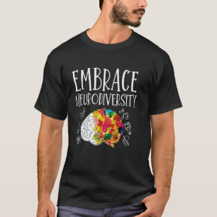 Omarm Neurodiversiteit Autisme Bewustzijn ASD Mann T-shirt