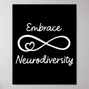 Omarm Neurodiversiteit Autisme Bewustzijn Leraar M Poster