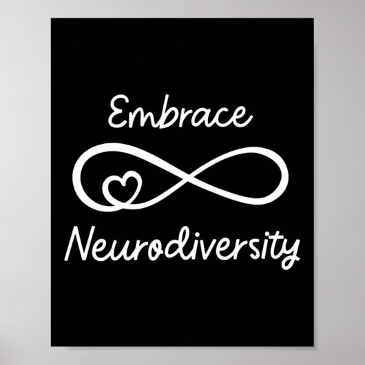 Omarm Neurodiversiteit Autisme Bewustzijn Leraar M Poster (Voorkant)