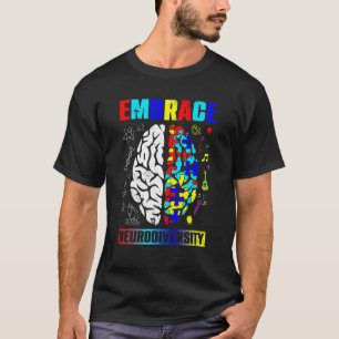 Omarm Neurodiversiteit Autisme Bewustzijn Mannen V T-shirt