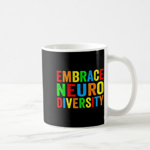 Omarm neurodiversiteit autisme neurodivergent koffiemok