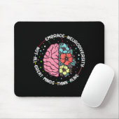 Omarm Neurodiversiteit Hersen Autisme Bewustzijn A Muismat (Met muis)