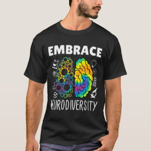 Omarm Neurodiversiteit - Hersen Autisme Bewustzijn T-shirt