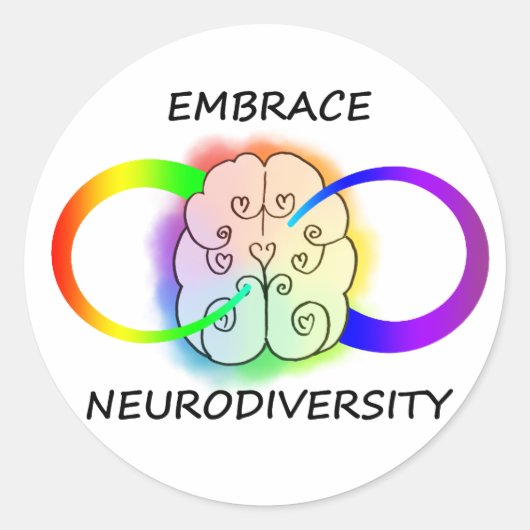 Omarm Neurodiversity Sticker (Voorkant)