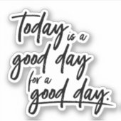 Omarm positiviteit: moderne handgeschreven typogra sticker (Voorkant)