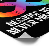 Omarm Regenboog Autisme Oneindigheid Bewustzijn Ma Poster (Hoek)