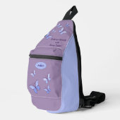 Omarm Serenity met Elke Flutter Violet Sling Bag (Rechterhoek)