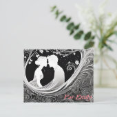 Omarm Silhouet Testament naar Love's Contra Briefkaart (Staand voorkant)