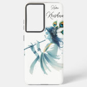 Omarm spiritualiteit met Krishna Print Design" Samsung Galaxy Hoesje (Achterkant)