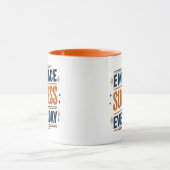 Omarm succes elke dag, motivatie mok (Midden)