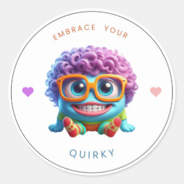 "Omarm uw eigenzinnige" empowerment sticker
