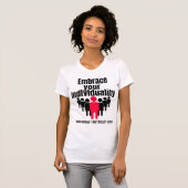 Omarm uw individualiteit.w t-shirt (Voorkant volledig)