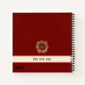 Omarm uw reis  inspirativiteit Floral Notitieboek (Achterkant)