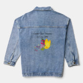 Omarm uw uniciteit in elke steek denim jacket (Achterkant)