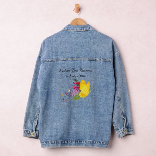 Omarm uw uniciteit in elke steek denim jacket (Hangar)