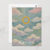 Omarm van de dageraad gepersonaliseerd briefkaart (Voorkant / Achterkant)