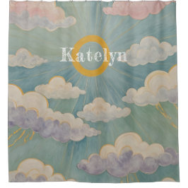 Omarm van de dageraad gepersonaliseerd douchegordijn