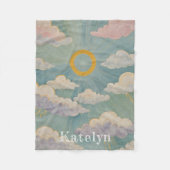 Omarm van de dageraad gepersonaliseerd fleece deken (Voorkant)