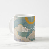 Omarm van de dageraad gepersonaliseerd koffiemok (Voorkant links)