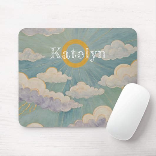 Omarm van de dageraad gepersonaliseerd muismat (Met muis)