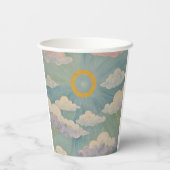 Omarm van de dageraad gepersonaliseerd papieren bekers (Achterkant)