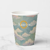 Omarm van de dageraad gepersonaliseerd papieren bekers (Voorkant)