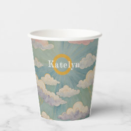 Omarm van de dageraad gepersonaliseerd papieren bekers