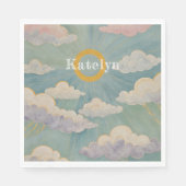 Omarm van de dageraad gepersonaliseerd servet (Voorkant)