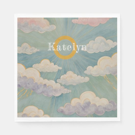 Omarm van de dageraad gepersonaliseerd servet (Voorkant)