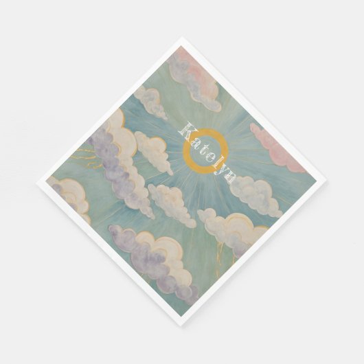 Omarm van de dageraad gepersonaliseerd servet (Hoek)