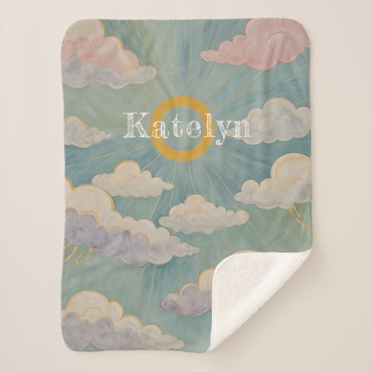 Omarm van de dageraad gepersonaliseerd sherpa deken (Voorkant)