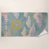 Omarm van de dageraad gepersonaliseerd strandlaken (Voorkant)