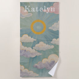 Omarm van de dageraad gepersonaliseerd strandlaken