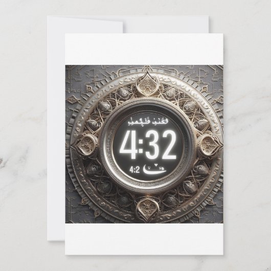 Omarm vasten, iftar, suhoor & Spiritueel reflecter Aankondiging (Voorkant)