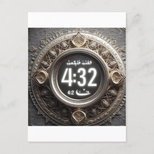 Omarm vasten, iftar, suhoor & Spiritueel reflecter Briefkaart